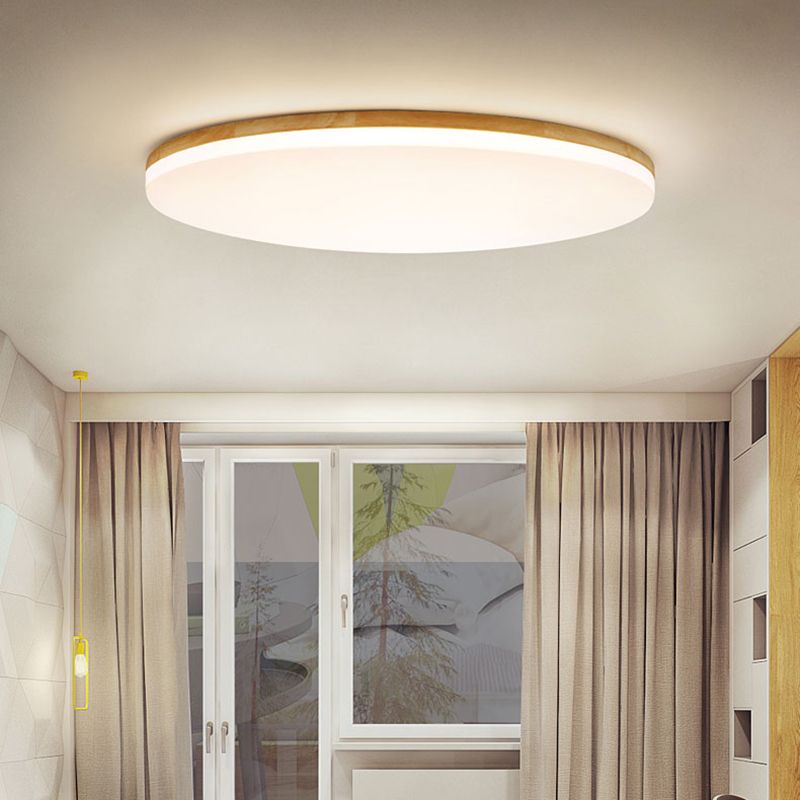 Garduru | LED Deckenleuchte Holz Metall Schlafzimmer Wohnzimmer Esszimmer