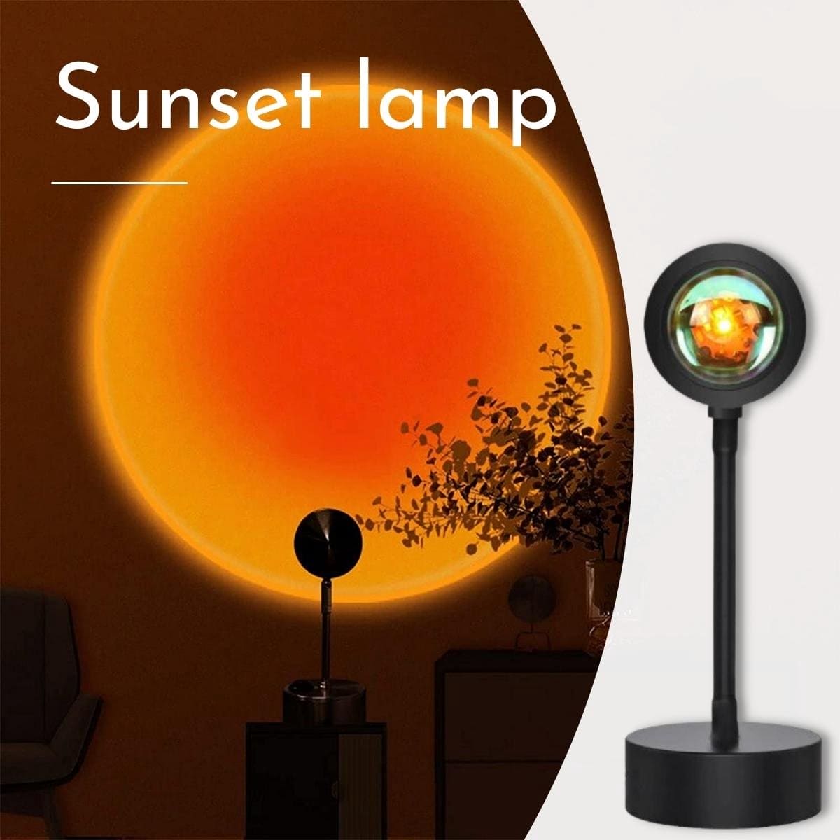 LED Tischlampe mit Sonnenuntergangseffekt | SunsetGlow