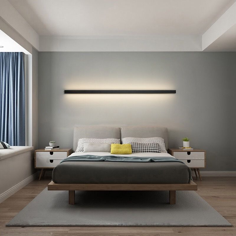 Garduru - Minimalistische lineare Wandlampe LED Stimmungsbeleuchtung
