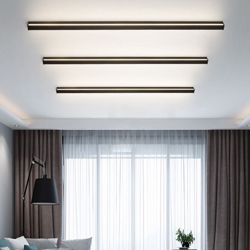 Moderne schwarze LED-Wandleuchte Bar