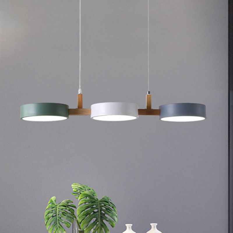 Garduru | Moderne Design-LED-Hängelampe aus Metall und Holz für Wohnzimmer und Küche