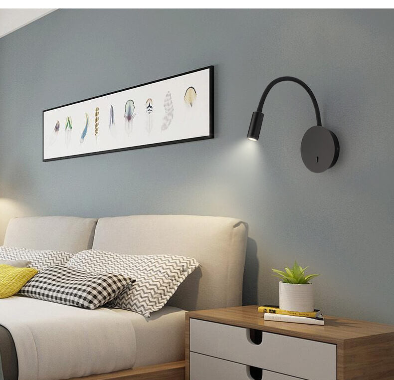 FlexiGlow – Moderne LED-Wandleuchte mit 360 Grad verstellbarem Licht