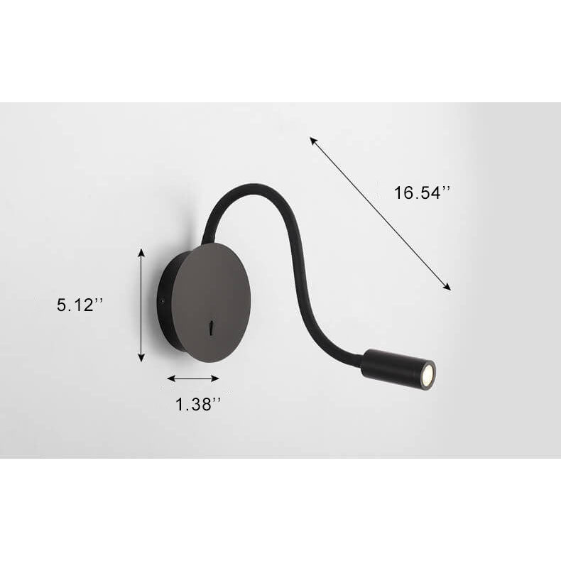 FlexiGlow – Moderne LED-Wandleuchte mit 360 Grad verstellbarem Licht
