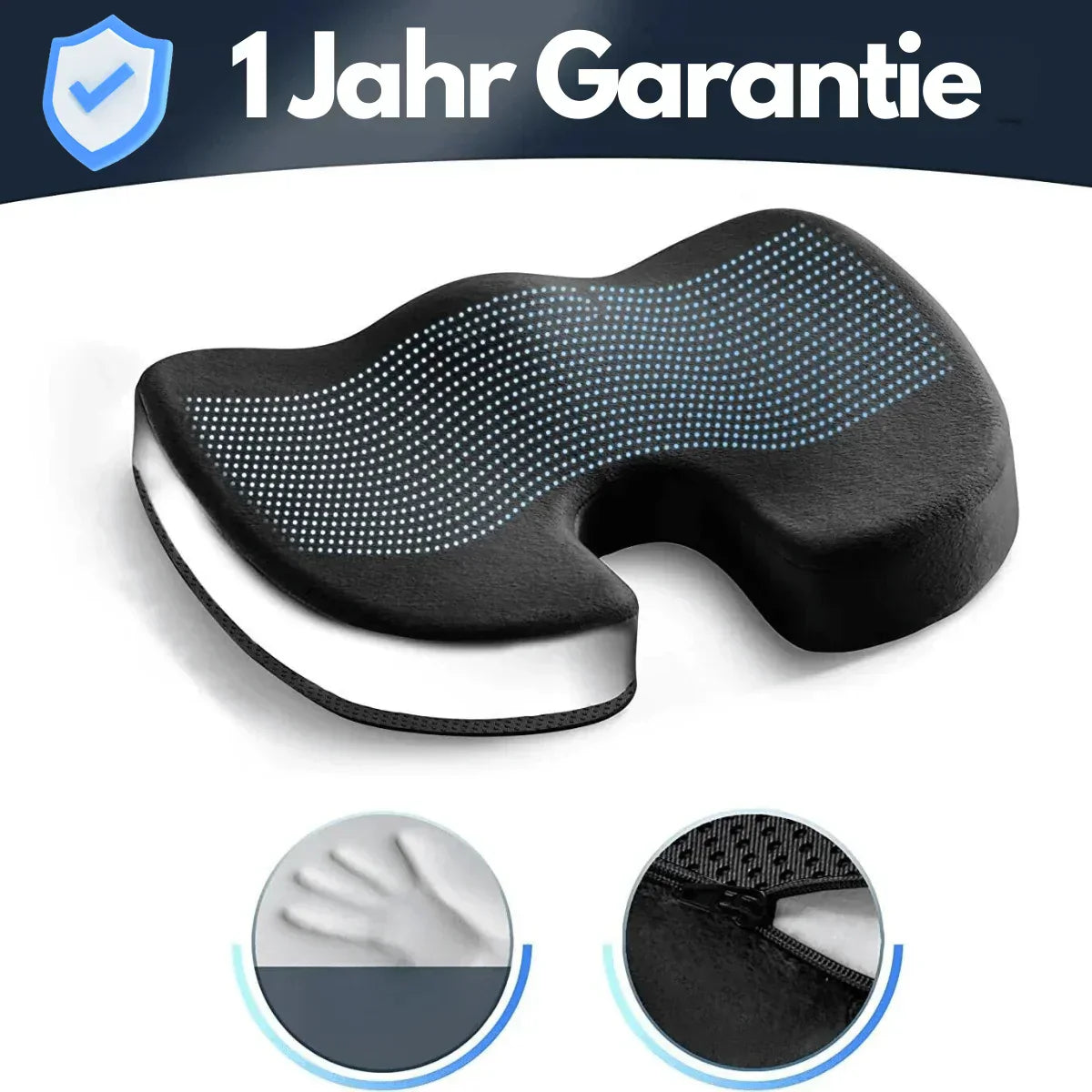 Ergonomisches 4D Komfort Sitzkissen mit Orthopädischer Unterstützung