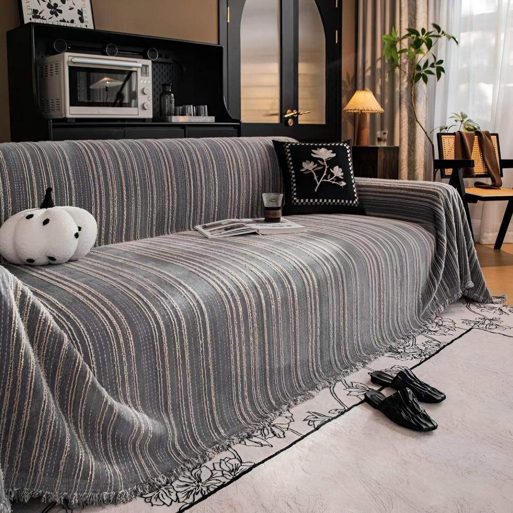 Regal Stripes Chenille Sofabezug