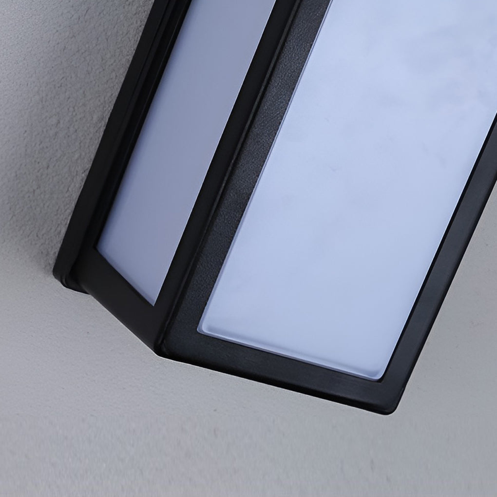 Außenwandleuchte Schwarzes Aluminium Wandleuchte