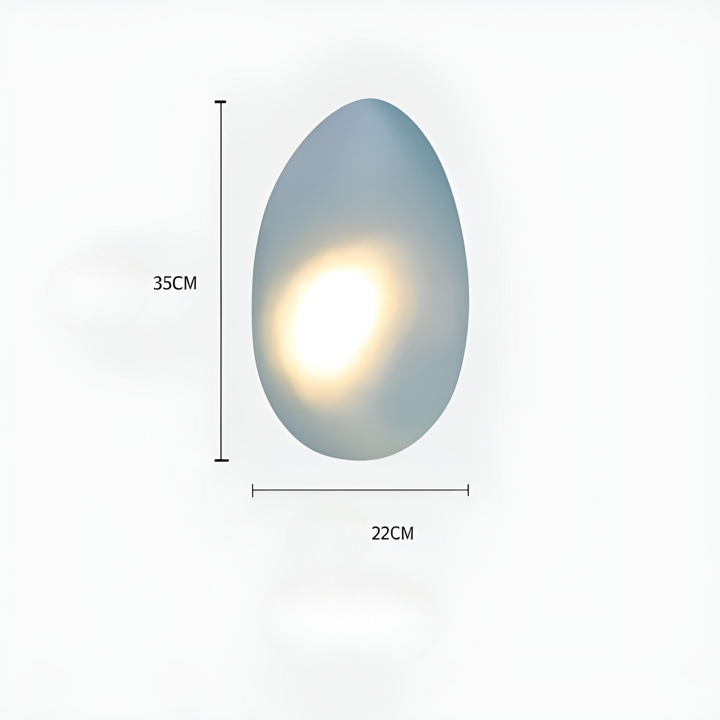 Garduru Light – Nordische Kieselstein-Style LED-Wandleuchte
