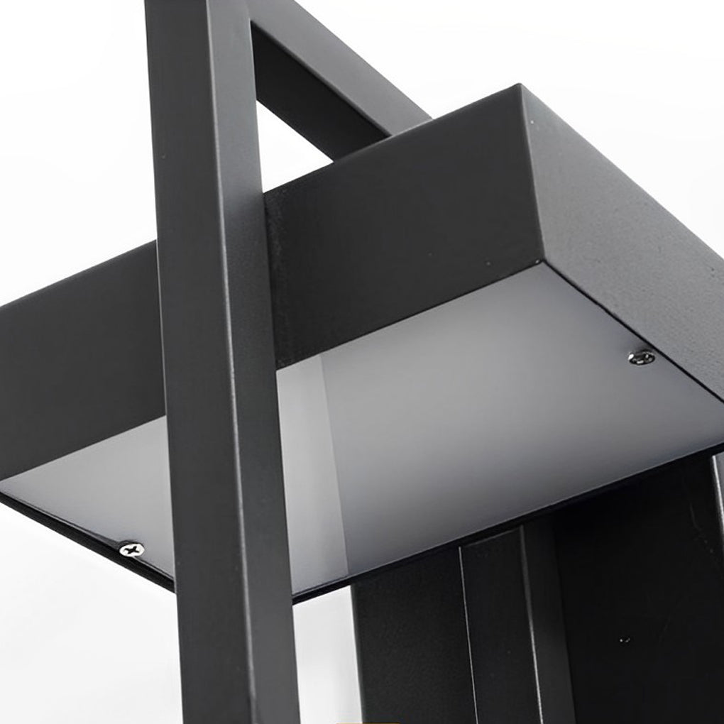 Außenwandleuchte Moderne Schwarze LED-Lampe