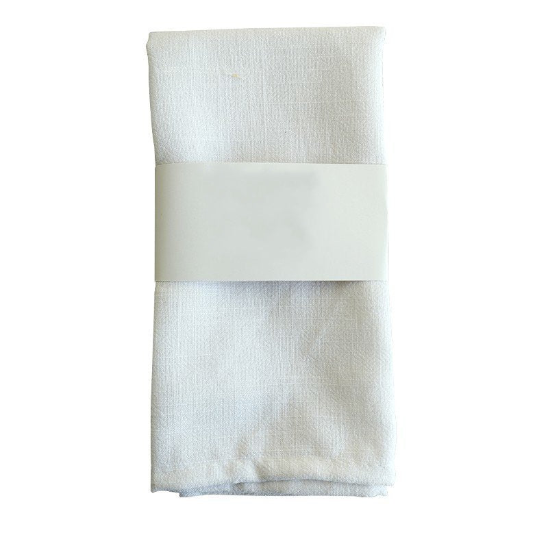 Minimalistische Schlichte Farb Baumwoll-Leinen Servietten - Set von 4