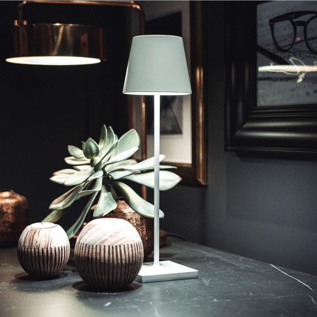 GlowLite kabellose aufladbare LED-Tischlampe – Dimmbar mit Touch-Steuerung