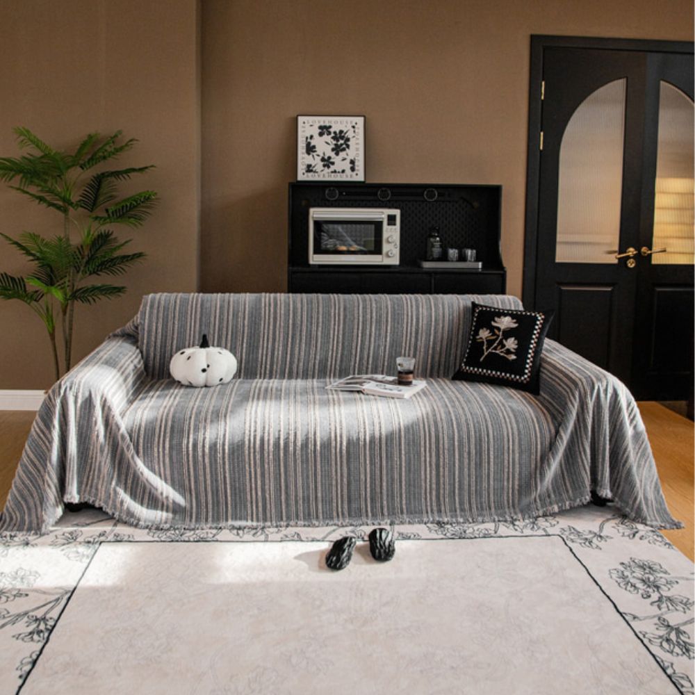 Regal Stripes Chenille Sofabezug