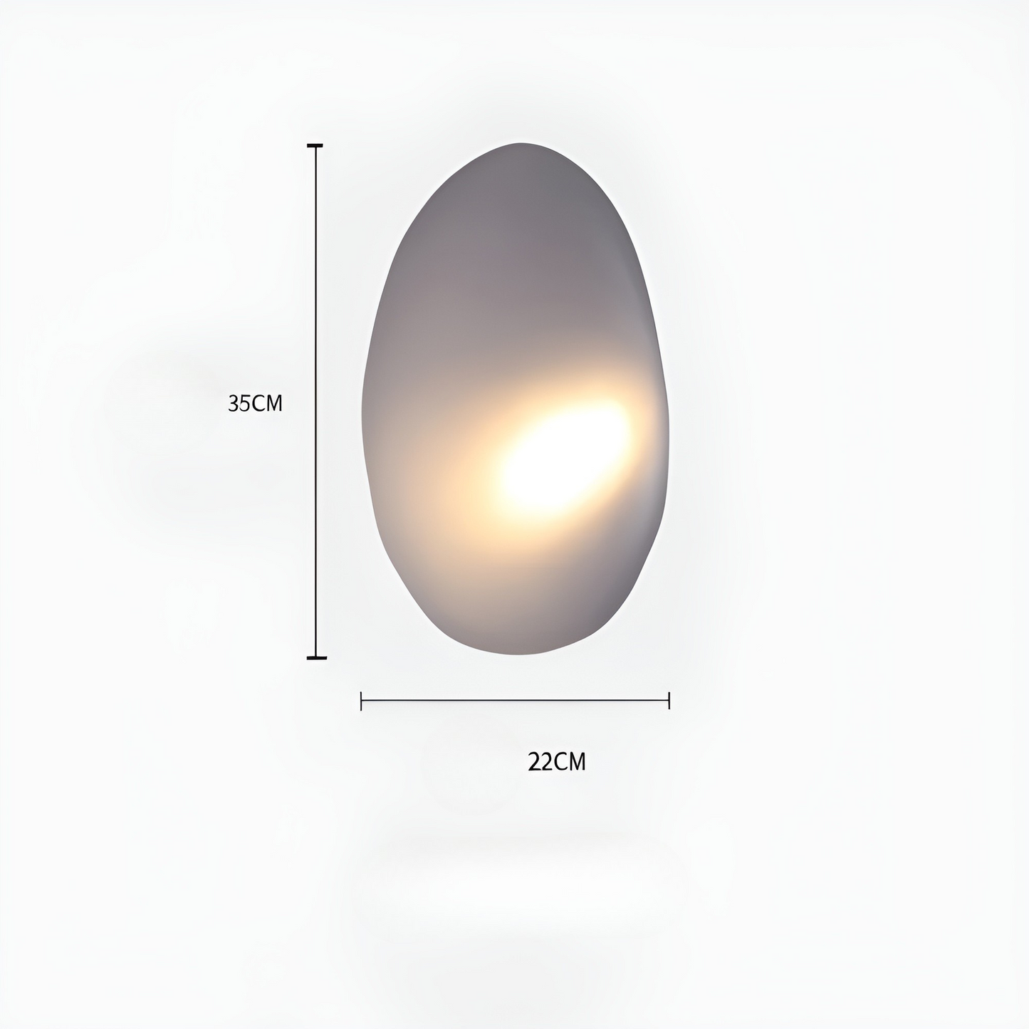 Garduru Light – Nordische Kieselstein-Style LED-Wandleuchte