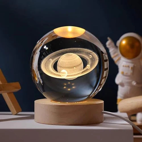 Leuchtende Mond Kristallkugel
