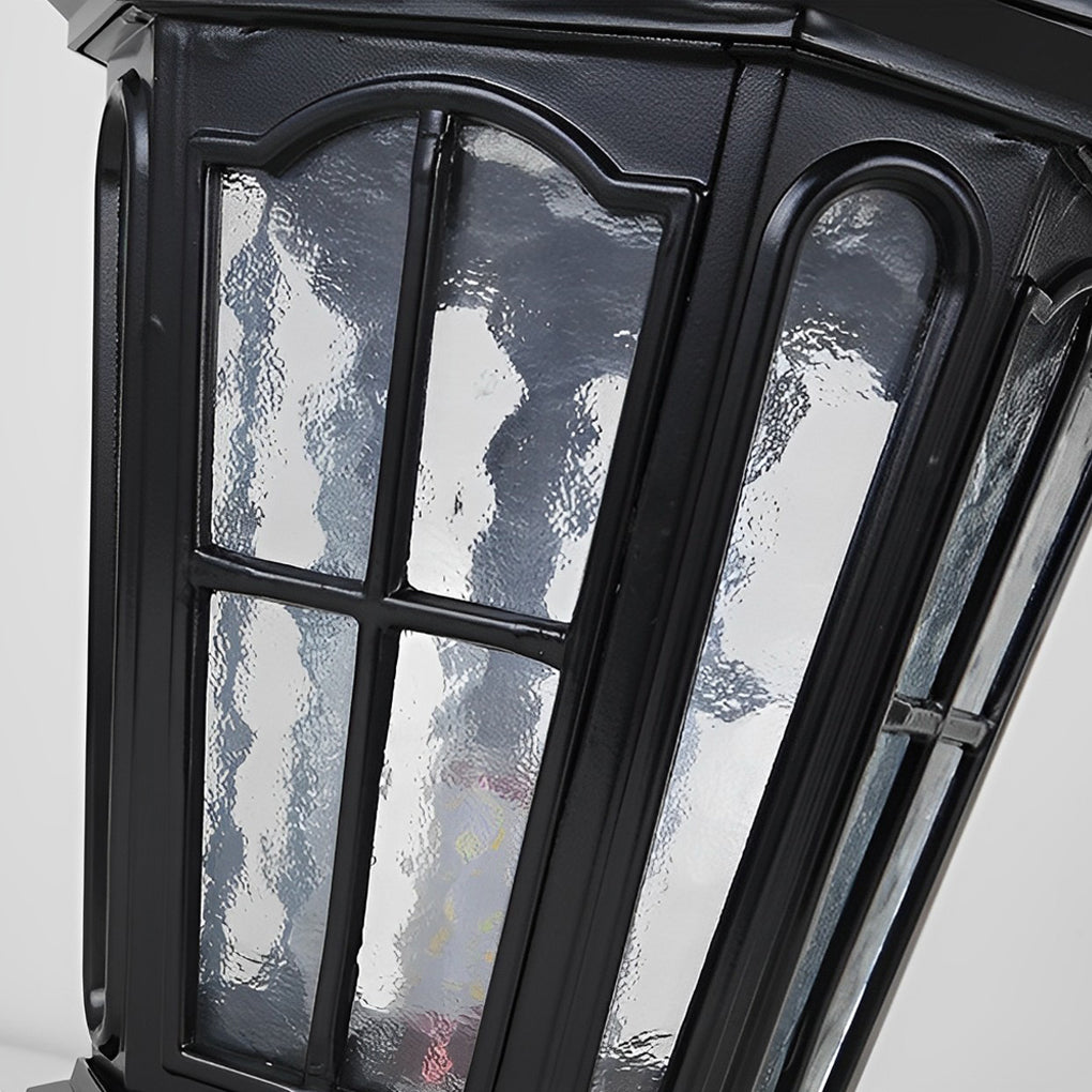 Outdoor Solar LED Schwarze Gartenpfostenlampe
