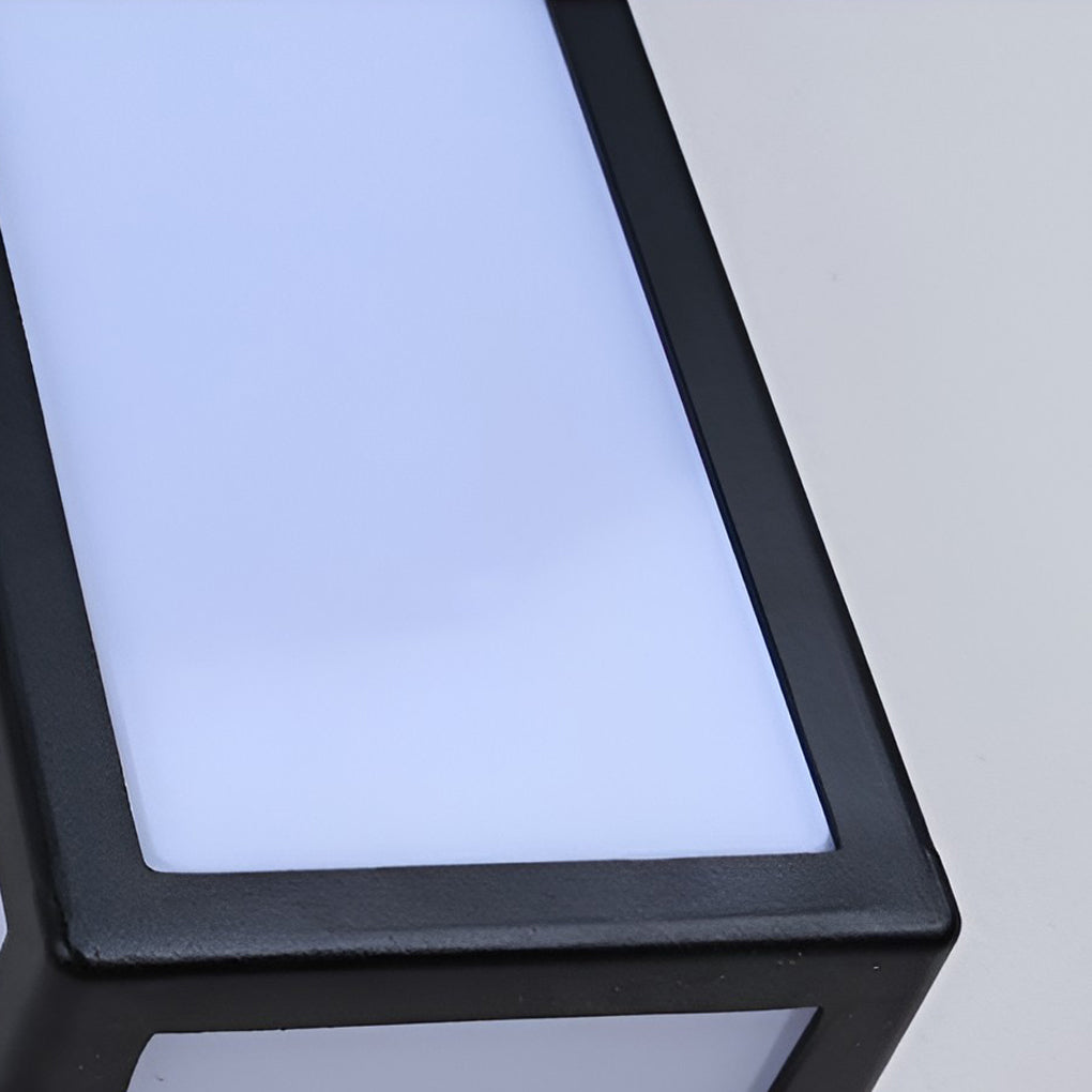 Außenwandleuchte Schwarzes Aluminium Wandleuchte