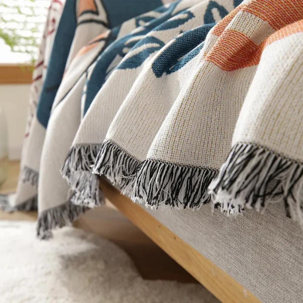 Tassel Tide Wendbare Sofaauflage