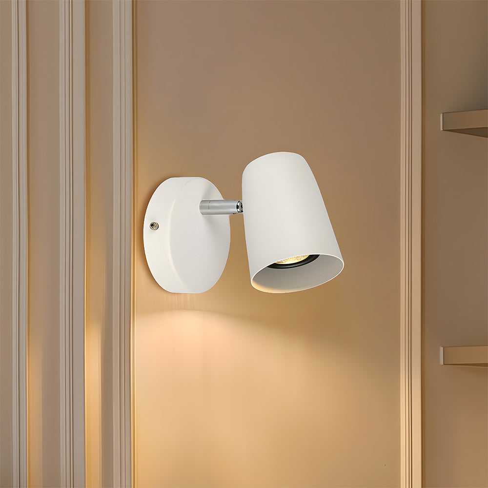 Moderne Minimalistische Eisen Wandlampe – Verstellbare Spotlight Wandleuchte für Schlafzimmer und Wohnzimmer, Langlebiges Design