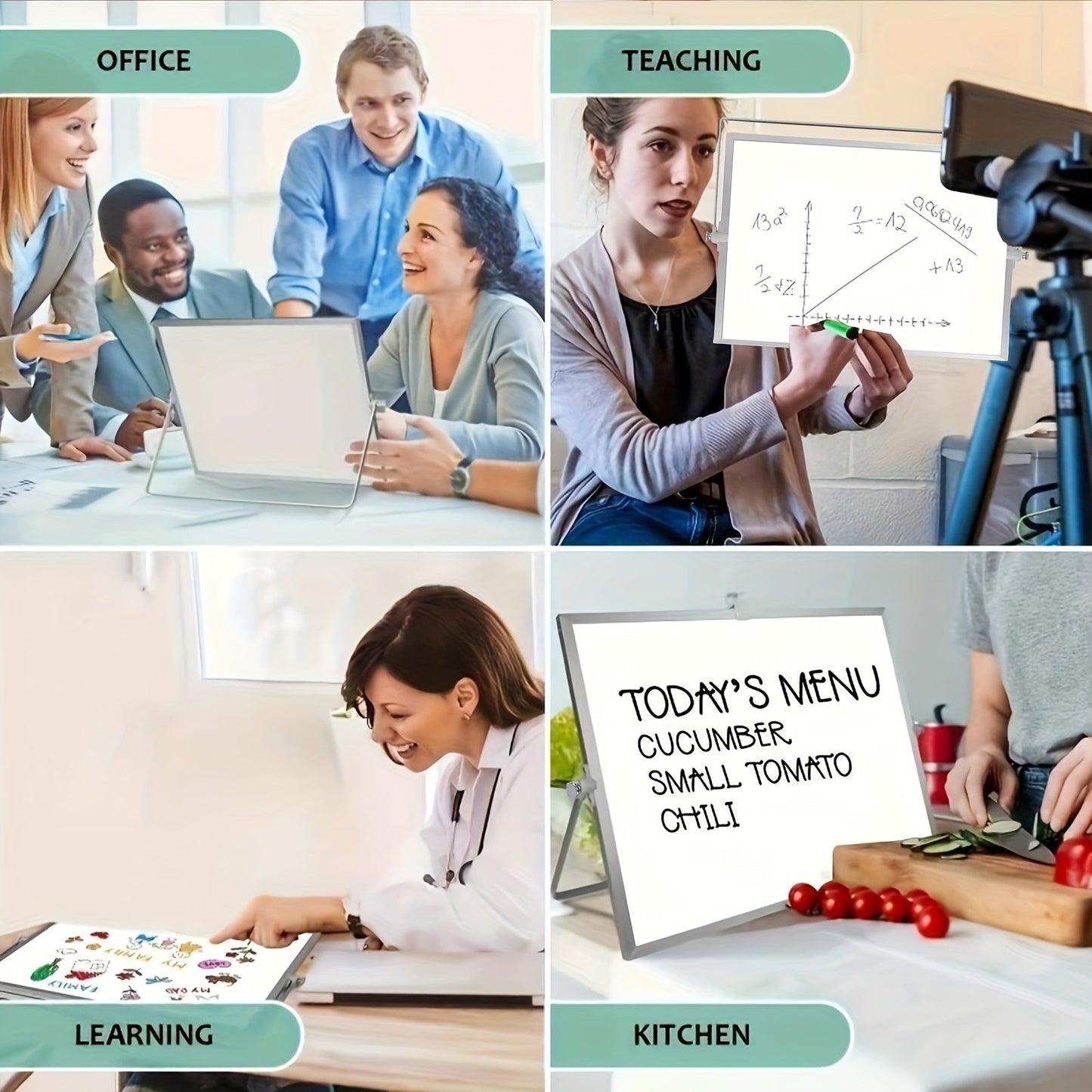 Garduru Magnetisches Whiteboard – Tragbar und beidseitig mit Ständer