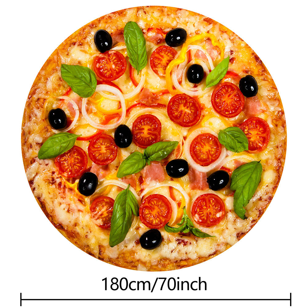 Tortilla Decke - Realistische Pepperoni Pizza Decke, Weiche und Bequeme Flanell Decke, Personalisierte Geschenk