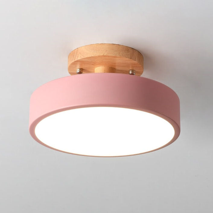 Garduru - Nordic Log Ronde LED Halbeinbaudeckenlampe