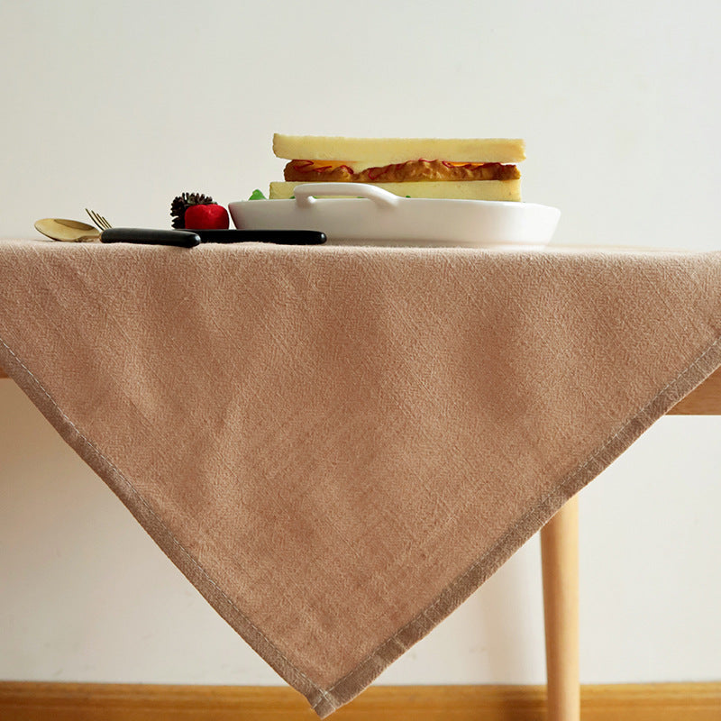 Minimalistische Schlichte Farb Baumwoll-Leinen Servietten - Set von 4