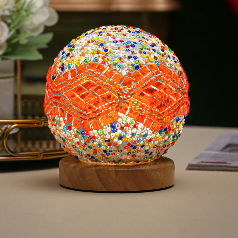 Mosaik Tischlampe Dimmbar Elegantes Design für Wohn- und Büroschmuck