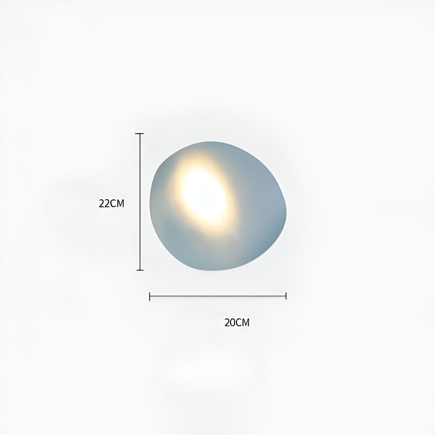 Garduru Light – Nordische Kieselstein-Style LED-Wandleuchte