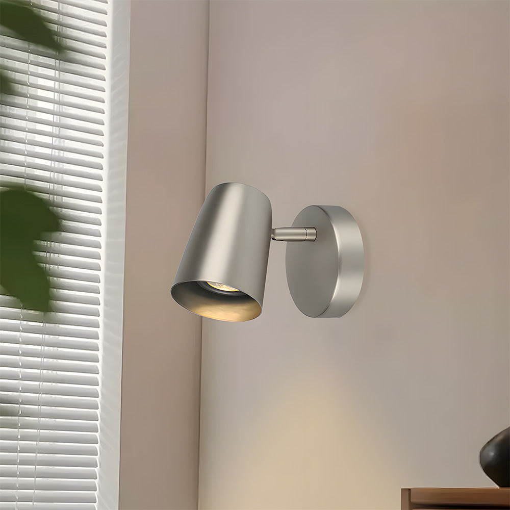 Moderne Minimalistische Eisen Wandlampe – Verstellbare Spotlight Wandleuchte für Schlafzimmer und Wohnzimmer, Langlebiges Design