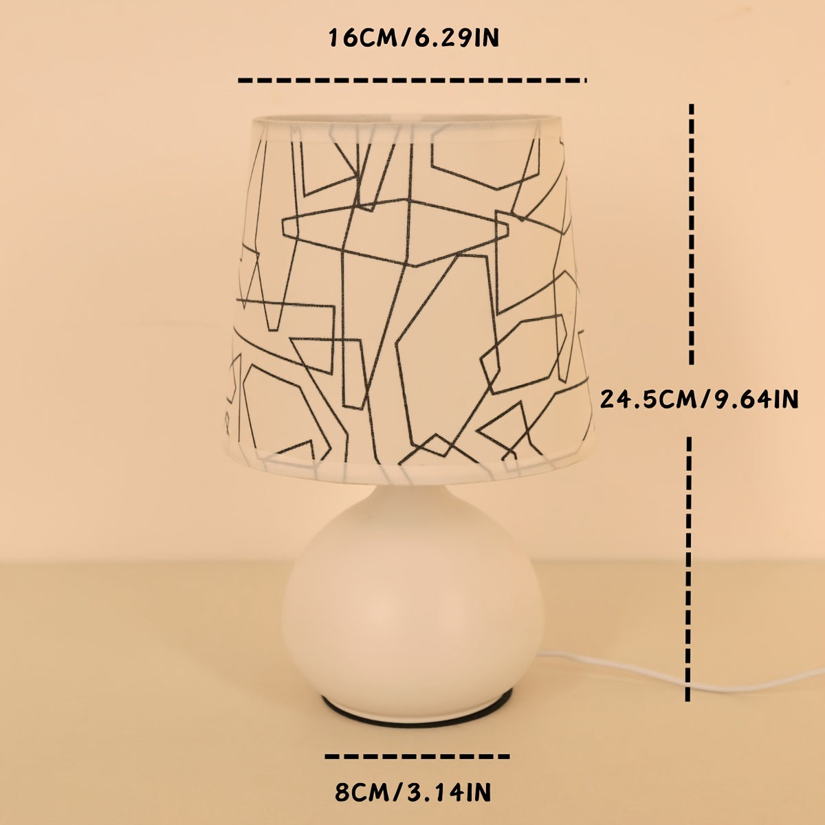 Geometrische Stil Tischlampe - Modern und Stimmungsvoll