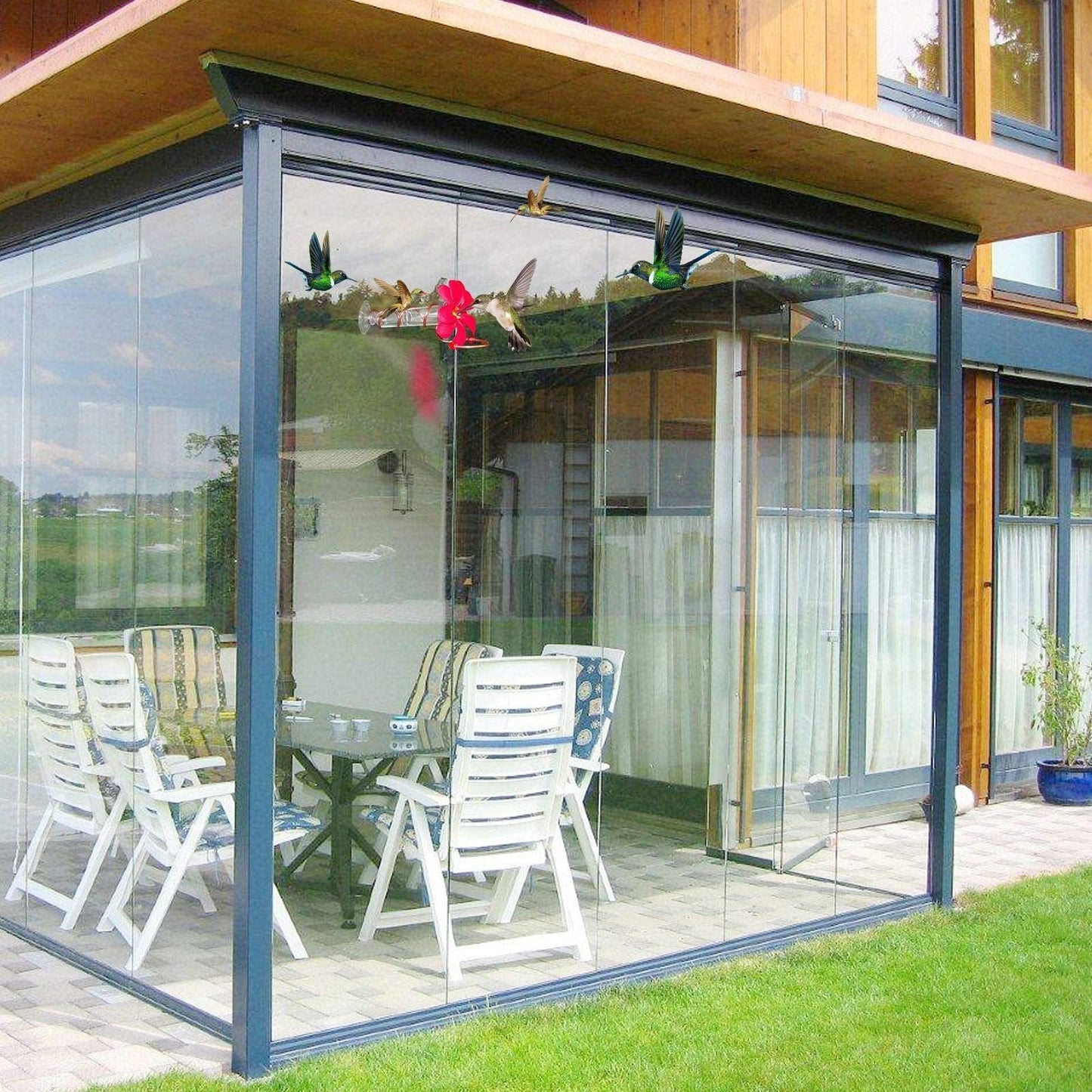 Blumenfenster Kolibri-Futterstation