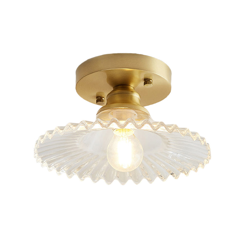 Deckenleuchte Vintage Glas Aufbaumontage Leuchte