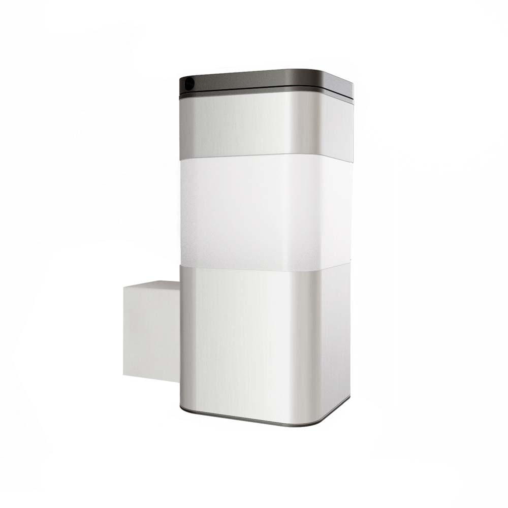 Wandleuchte Edelstahl Solar Außenlampe