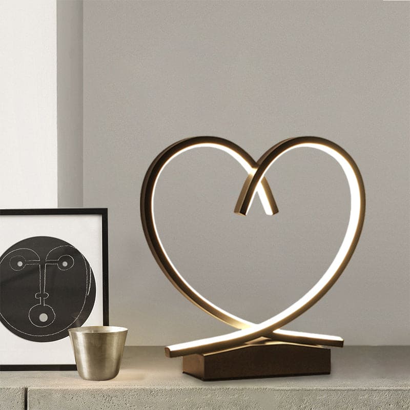Herzförmige Tischlampe | HeartGlow