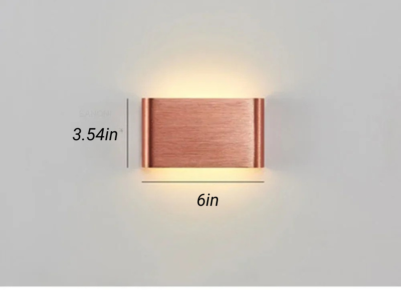 Aluminium Wandleuchte LED Badezimmer Wohnzimmer Wandmontierte Lampe