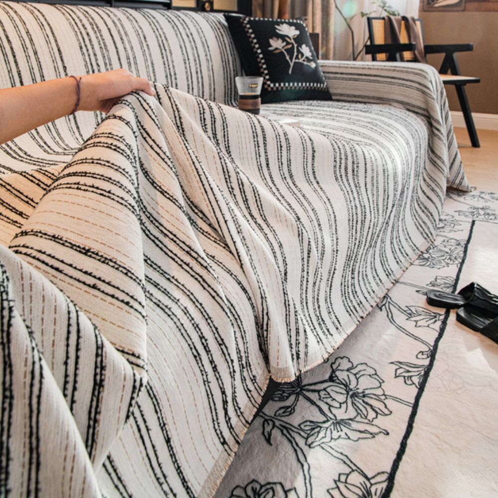 Regal Stripes Chenille Sofabezug