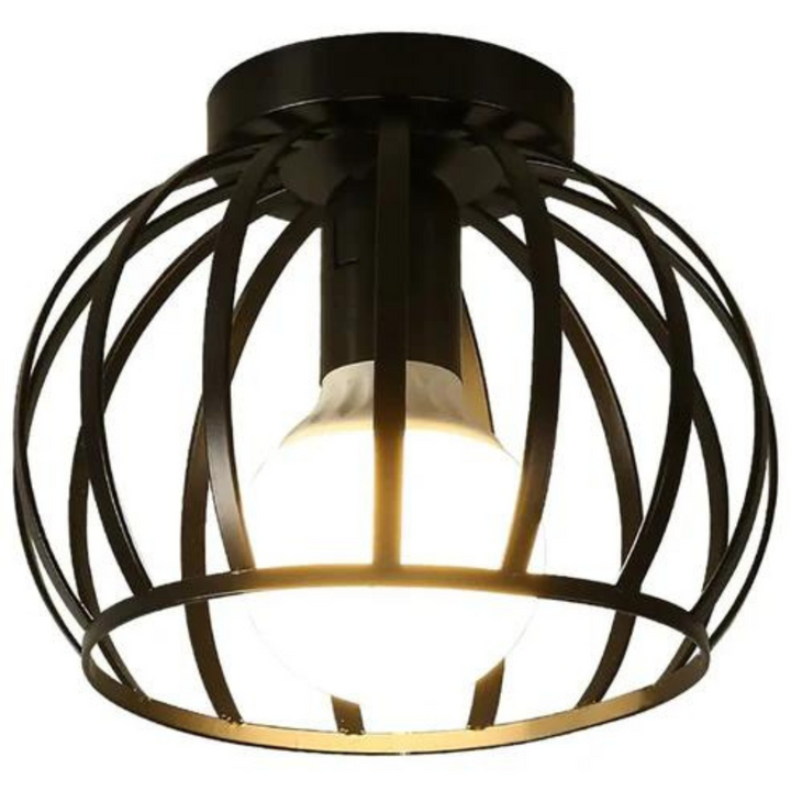Moderne Loft-stil Deckenlampe Mit Offenem Käfig-design