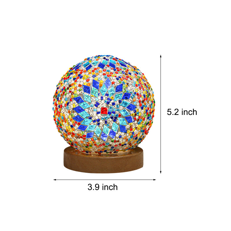 Mosaik Tischlampe Dimmbar Elegantes Design für Wohn- und Büroschmuck