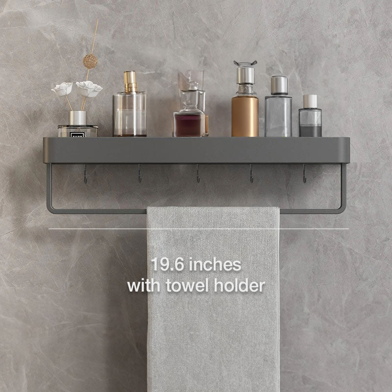 UrbanShelf – Moderne schwebende Badezimmerregale mit selbstklebender Installation und Handtuchhalter