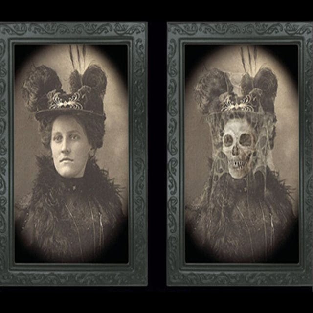3D Halloween Gesicht Verändernde Geist Porträt