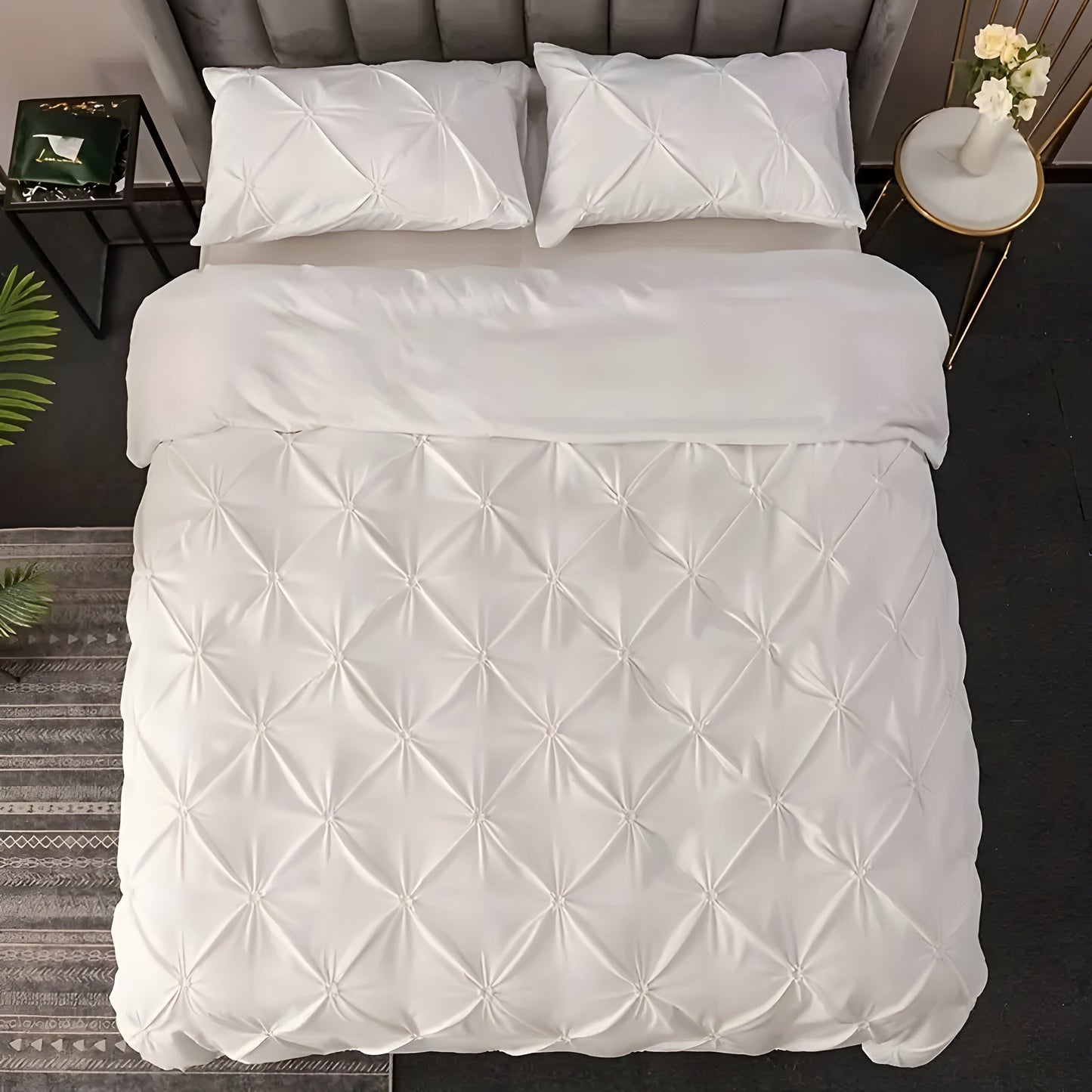 Garduru Duvet Set - Kneifen Quetschfalten-Bettdecke Set