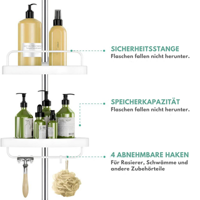 Garduru – Badezimmerregal, Perfekte Ordnung im Badezimmer