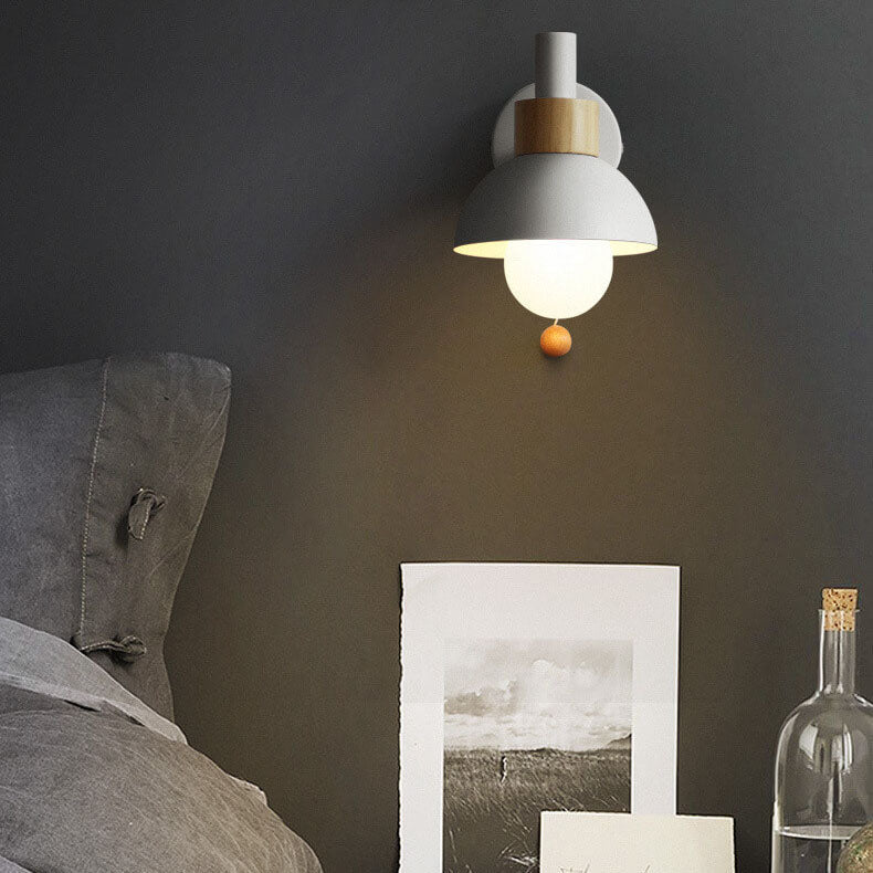 Wandleuchte Modern Bunte Metall-Kugel-Schirm