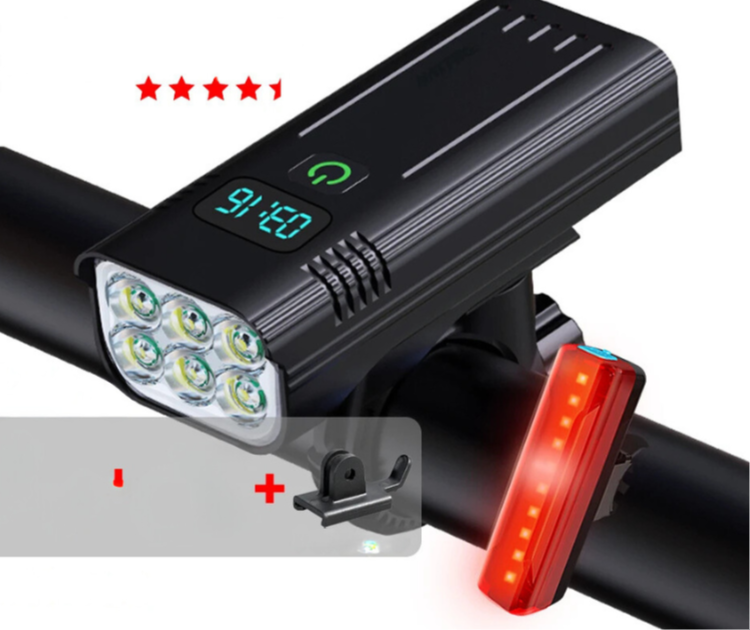 Garduru Power Beam – Ultrahelle Fahrradlampe mit 5000 Lumen & 10000-mAh-Akku