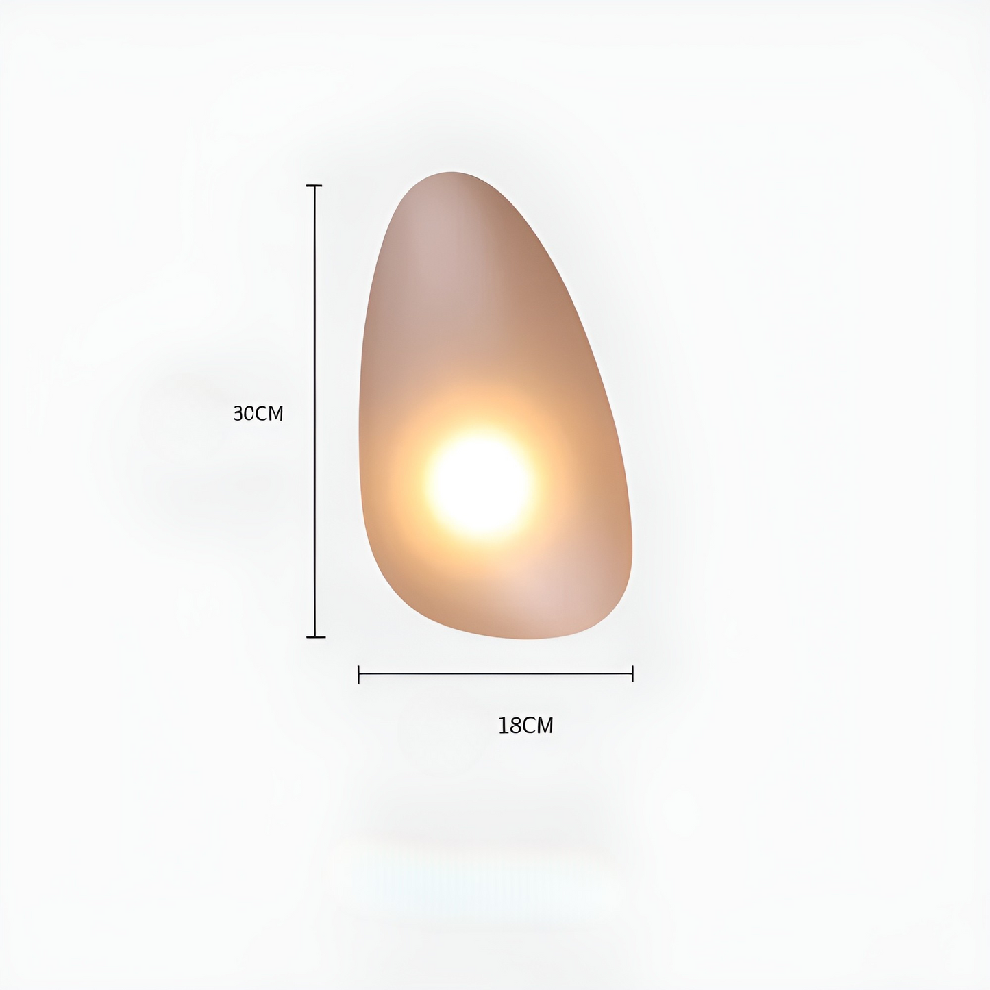 Garduru Light – Nordische Kieselstein-Style LED-Wandleuchte
