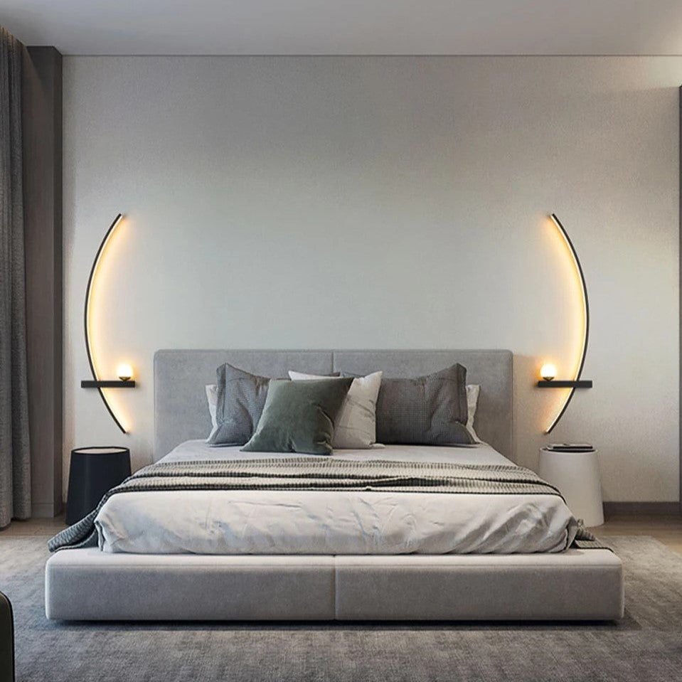 Kurvsfär – Minimalistische LED-Wandleuchte