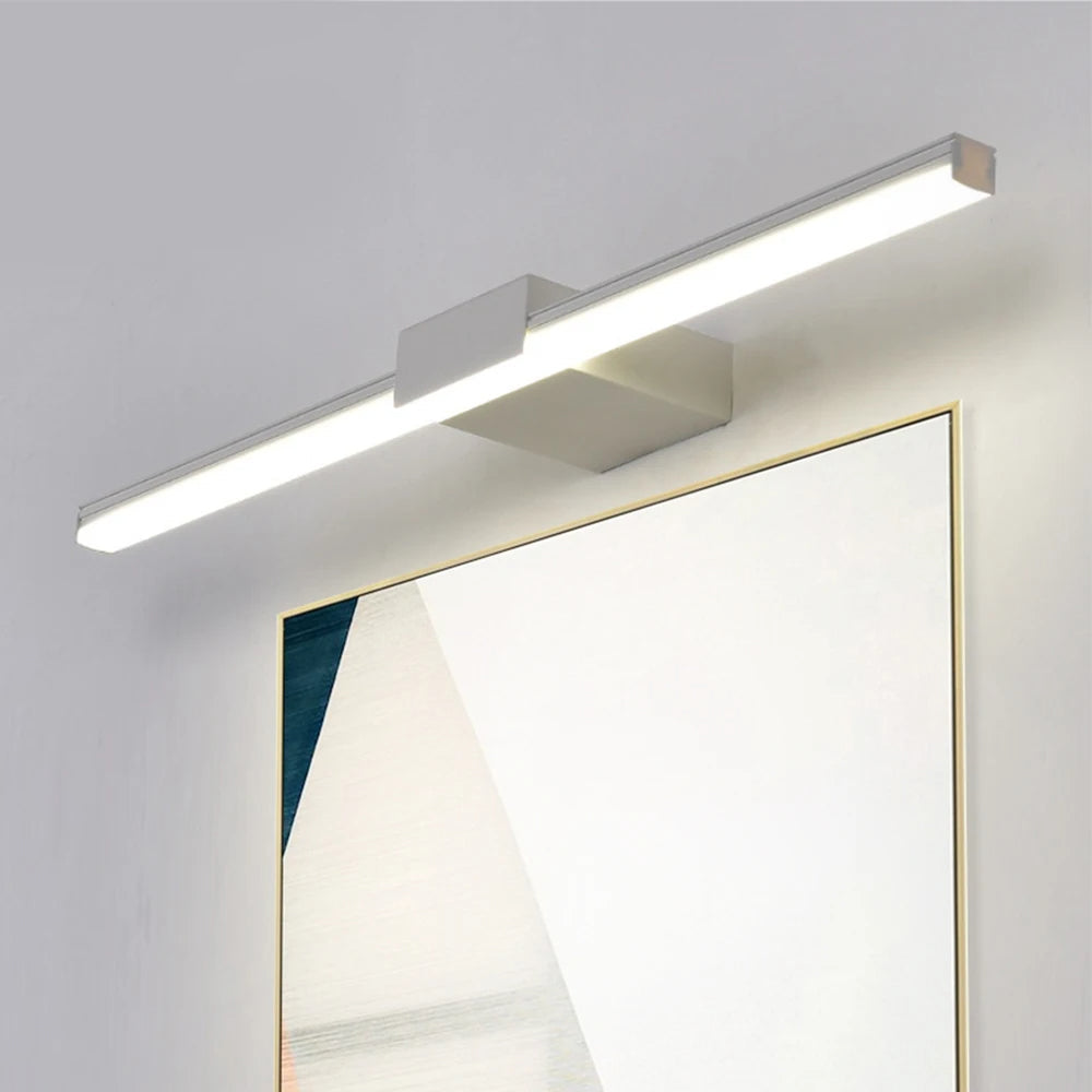LED Badezimmer Wandlampe Aluminium Spiegel Lampe Schwarz Weiß Schminklampen