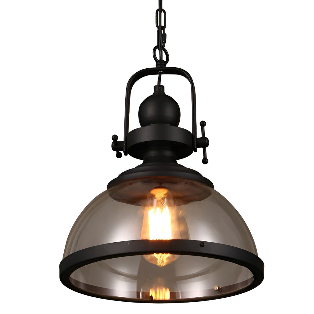 Vintage Glas Eisen Retro Industrie Kronleuchter | Hängende Deckenleuchten