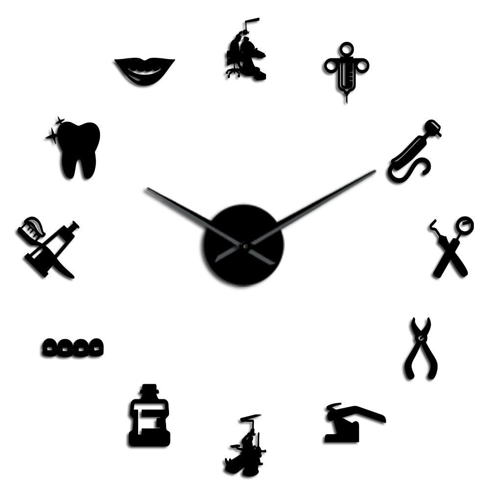 Garduru Eleganz - Stilvolle Wanduhr für die Zahnarztpraxis