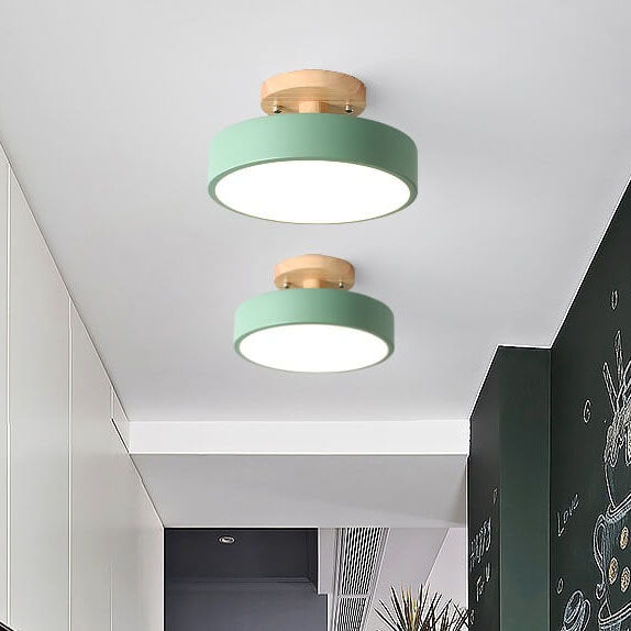 Garduru - Nordic Log Ronde LED Halbeinbaudeckenlampe