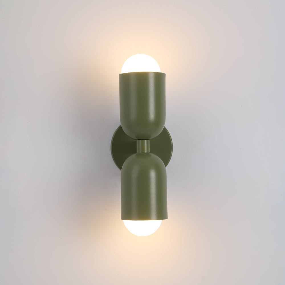 Morandi Moderne LED-Wandleuchte 2-flammig Schwarz Innen/Flur Metall
